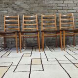 Set of 4 Scandinavian chairs from the 1960s