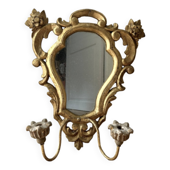 Miroir, pique cierge ancien