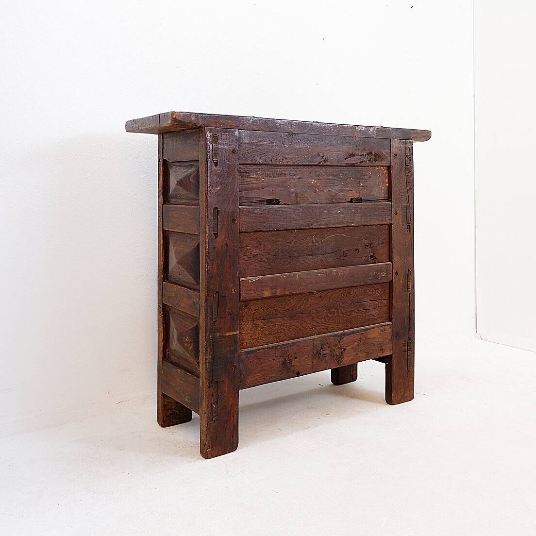 20th Century Spanish Rustic Sideboard - 2 Drawers