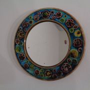 French ceramic mirror, 1960s