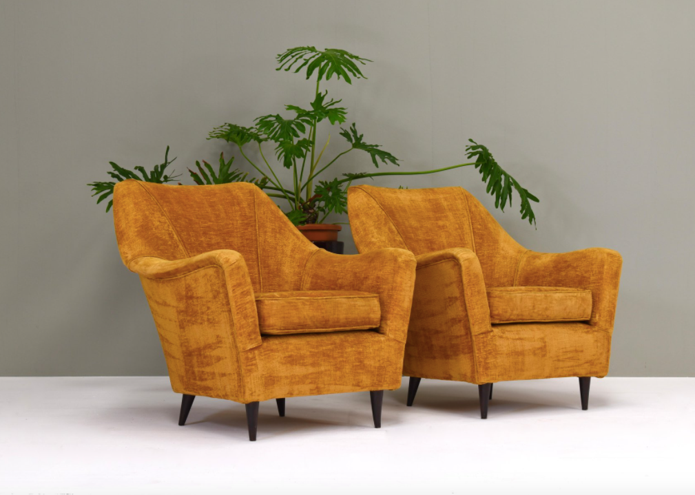 Set of 2 armchairs Italy 1950