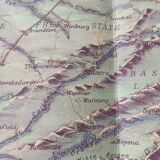 Bird's-eye map of South Africa 1900's