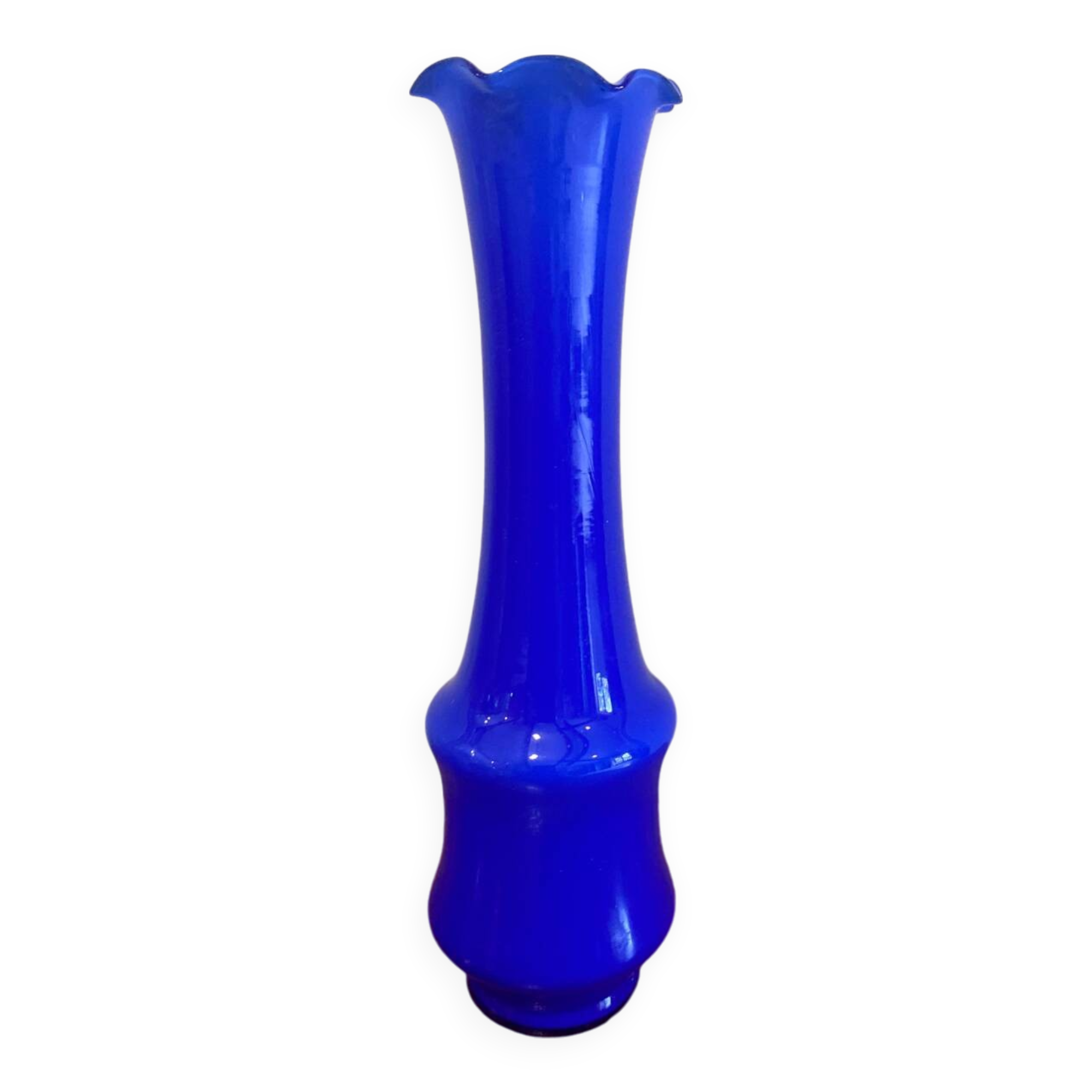 Cobalt blue vase