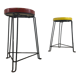 Pair of mid century industrial stools, 1950s