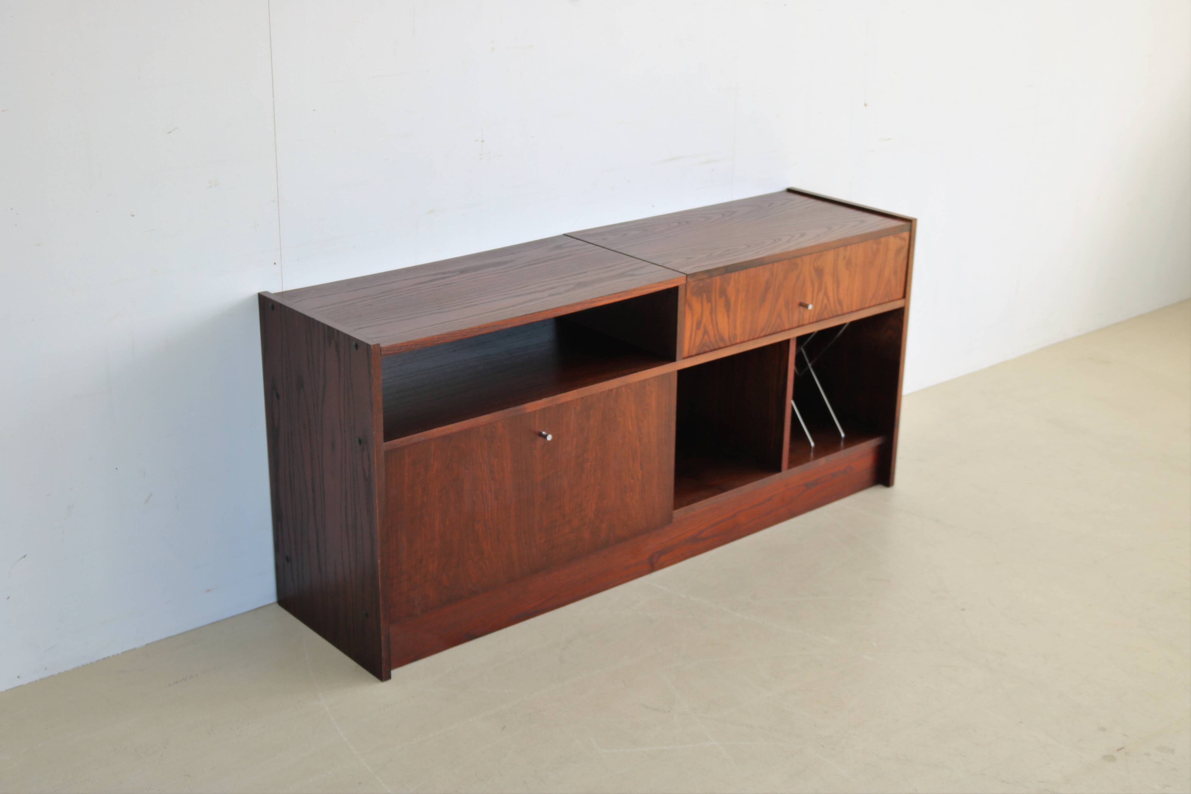Buffet audio en palissandre vintage