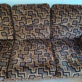 Set vintage sofa bed and 2 armchairs