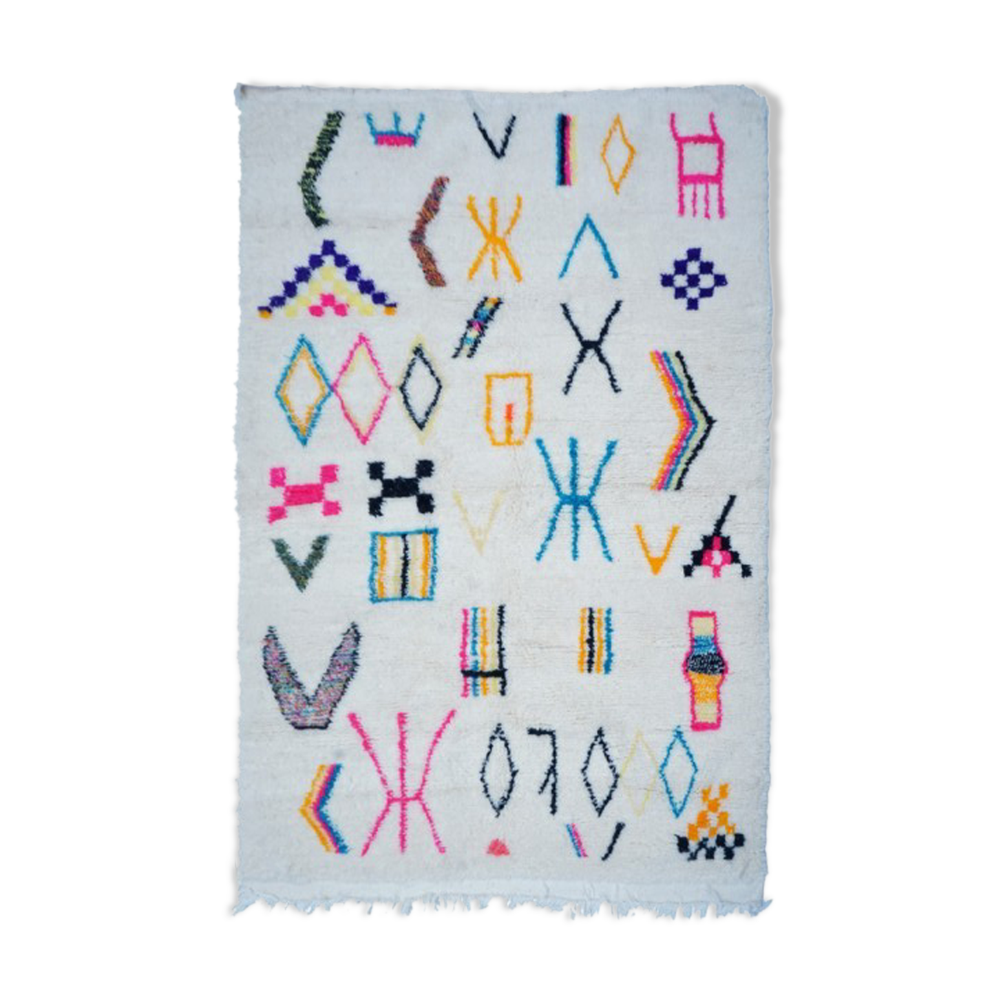 Colorful Berber carpet 203x154cm