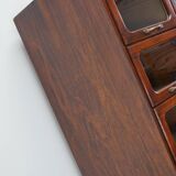 English Haberdashery Shop Cabinet with Glass Fronted Drawers, Circa 1930s