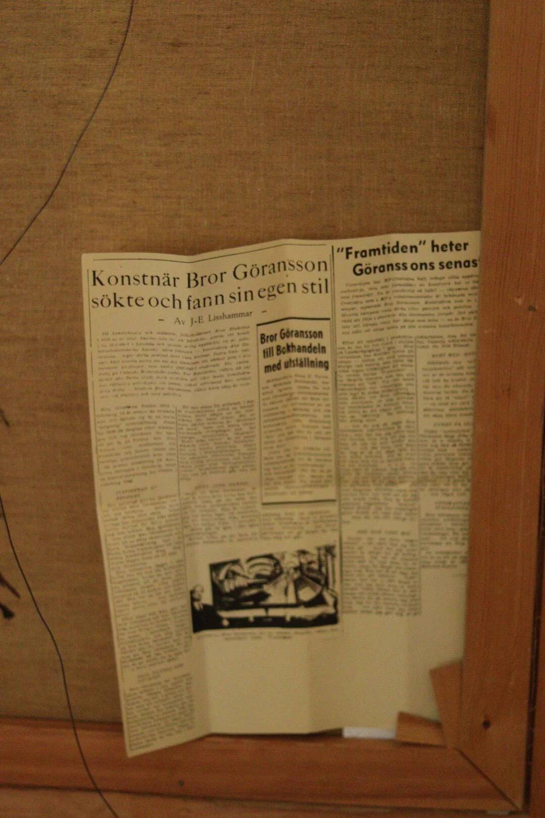 Landscape with barn by Bror Göransson