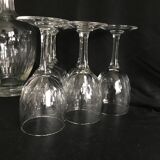 Lot de 6 verres et 1 carafe