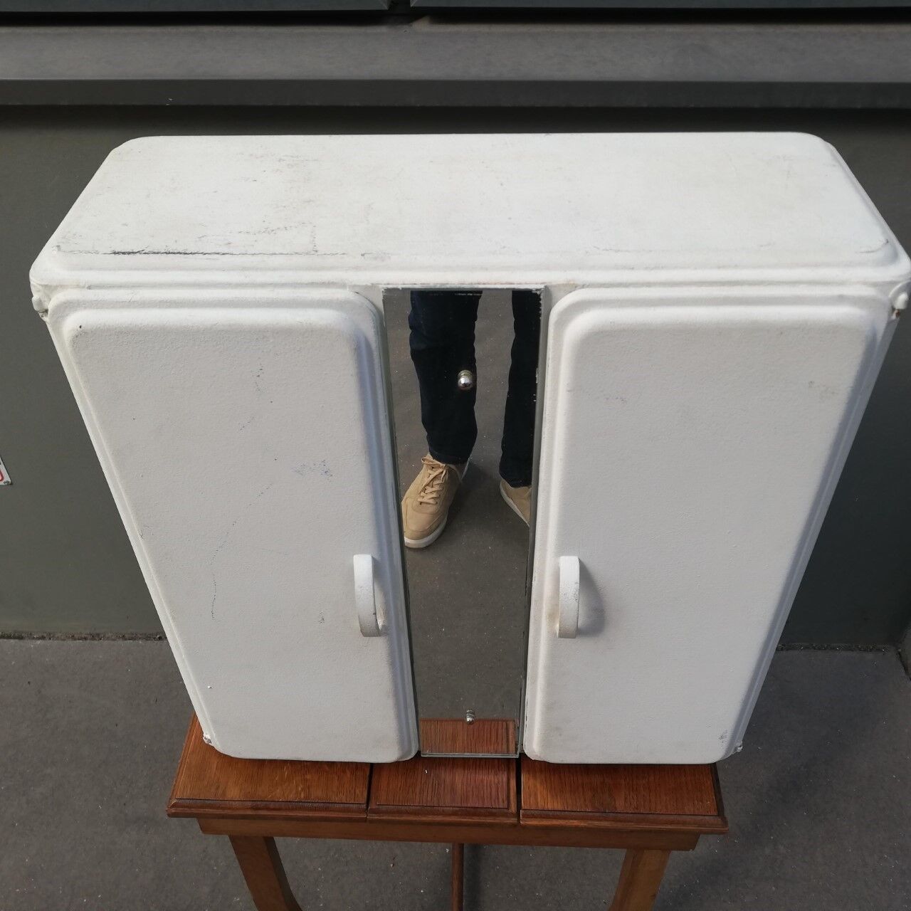 Vintage bathroom wardrobe