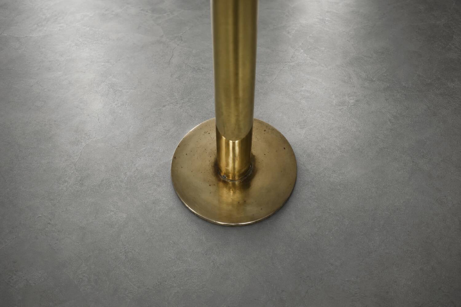 Vintage Mid-Century Scandinavian Modern Sculptural Gold Floor Lamp
