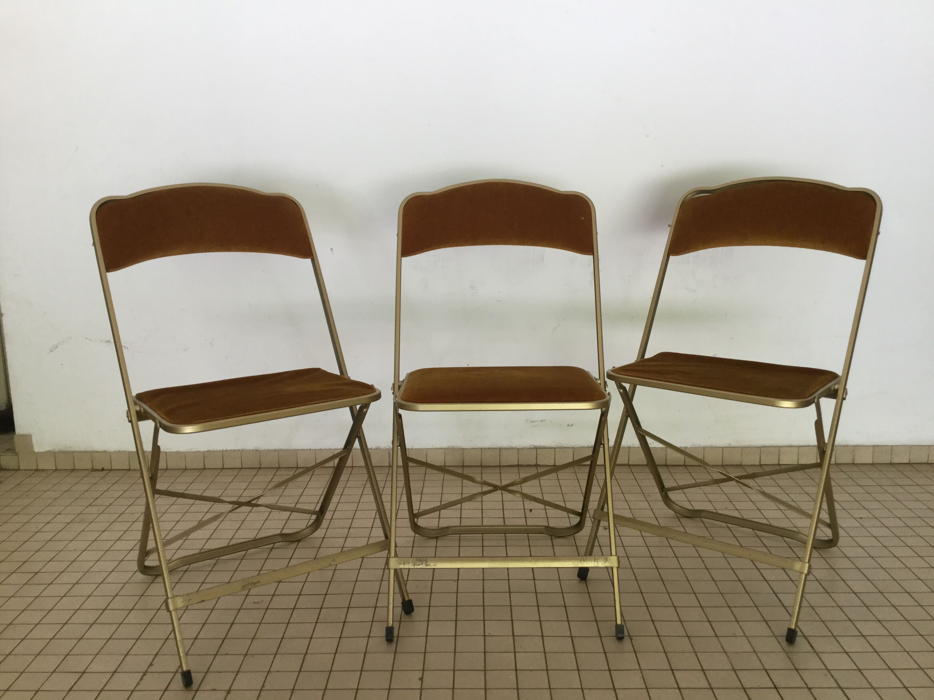 Lot de 3 chaises pliantes