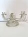 Czechoslovak moulded glass candlestick