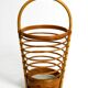 Beautiful rare Italian Mid Century modern bamboo umbrella stand in helix de