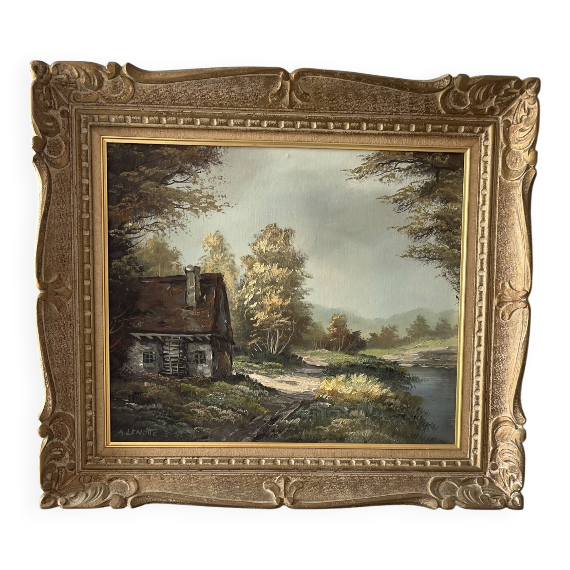 Landscape painting of the countryside