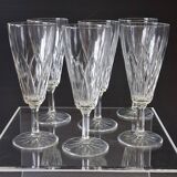 6 champagne flutes from VMC Reims in very good condition.