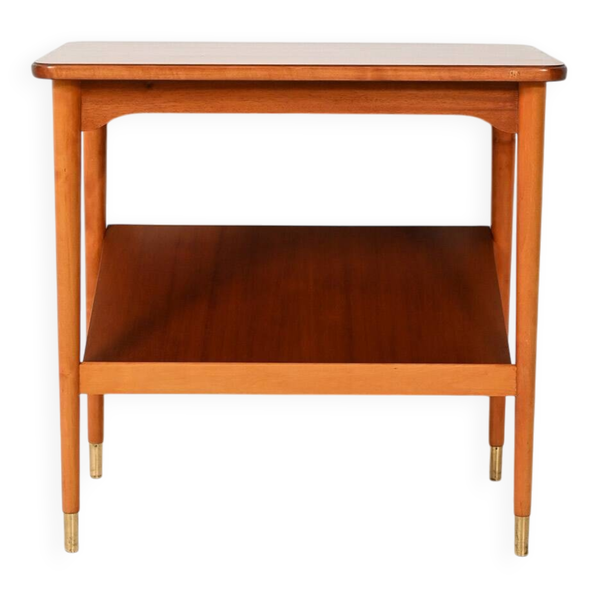 Scandinavian coffee table with display shelf