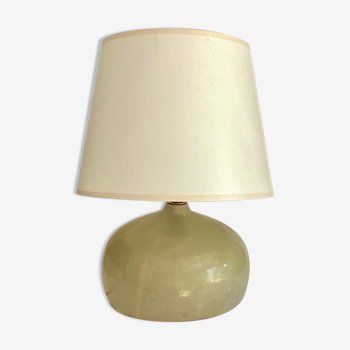 Ceramic lamp, 2m fabric cable, fabric lampshade