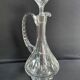 Decanter in blown and cut crystal