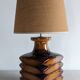 XL glazed ceramic lamp from the 60s/70s