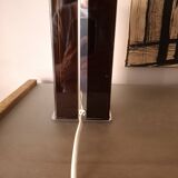 70s lamp base in plexiglass and chrome