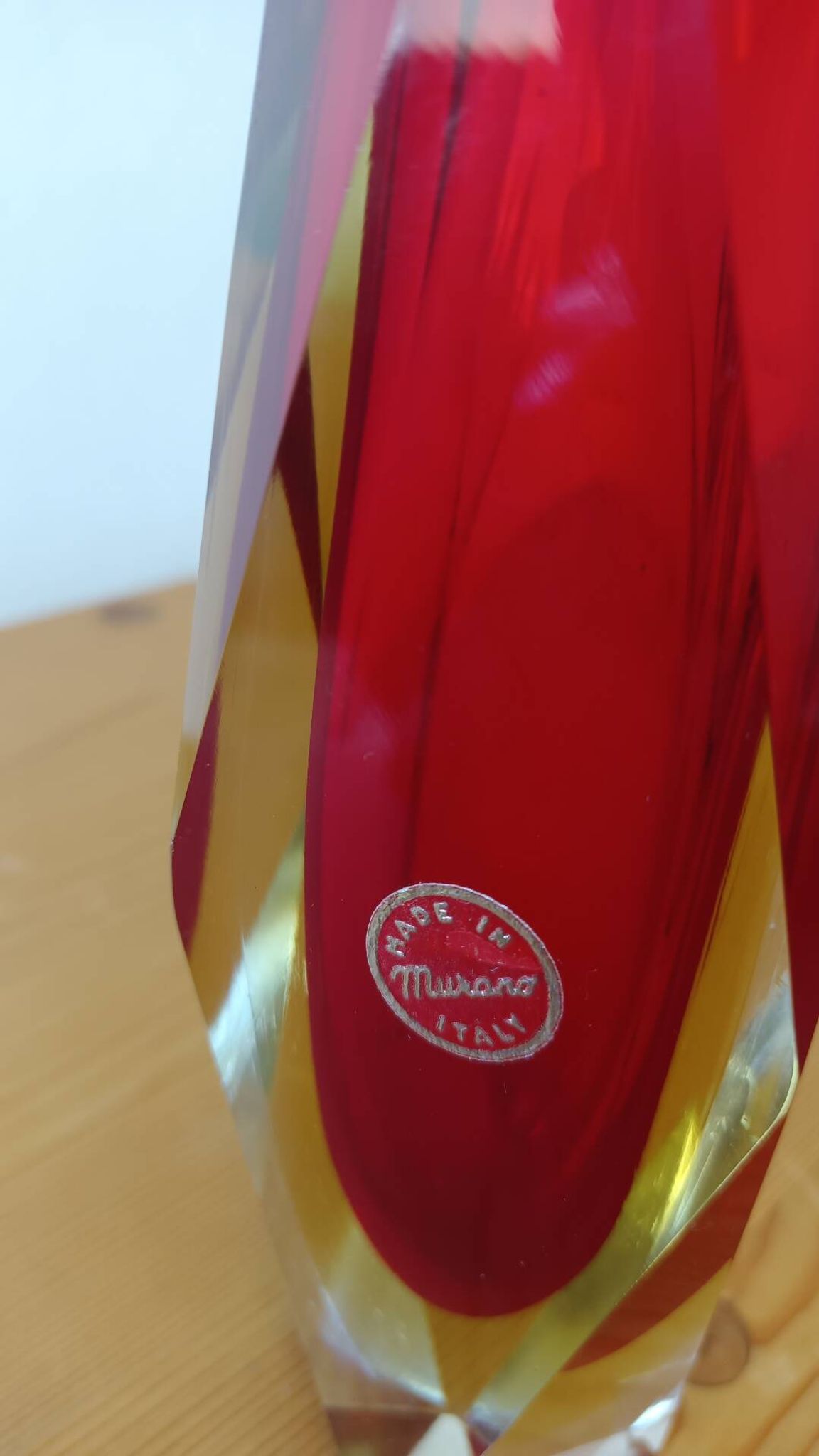 Facet vase Sommerso