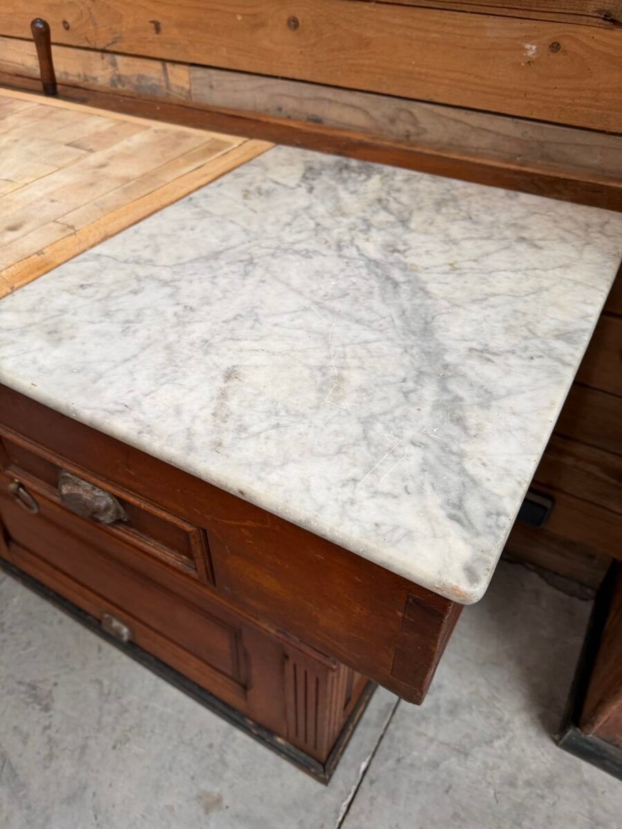 Large butcher's block from the late 19th century.