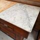 Large butcher's block from the late 19th century.