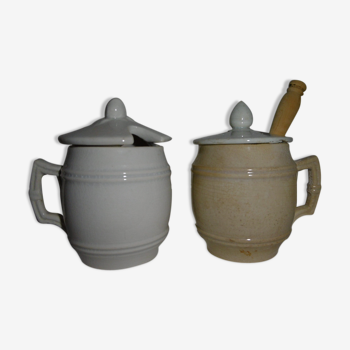 Digoin mustard pots 1900