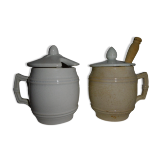 Digoin mustard pots 1900