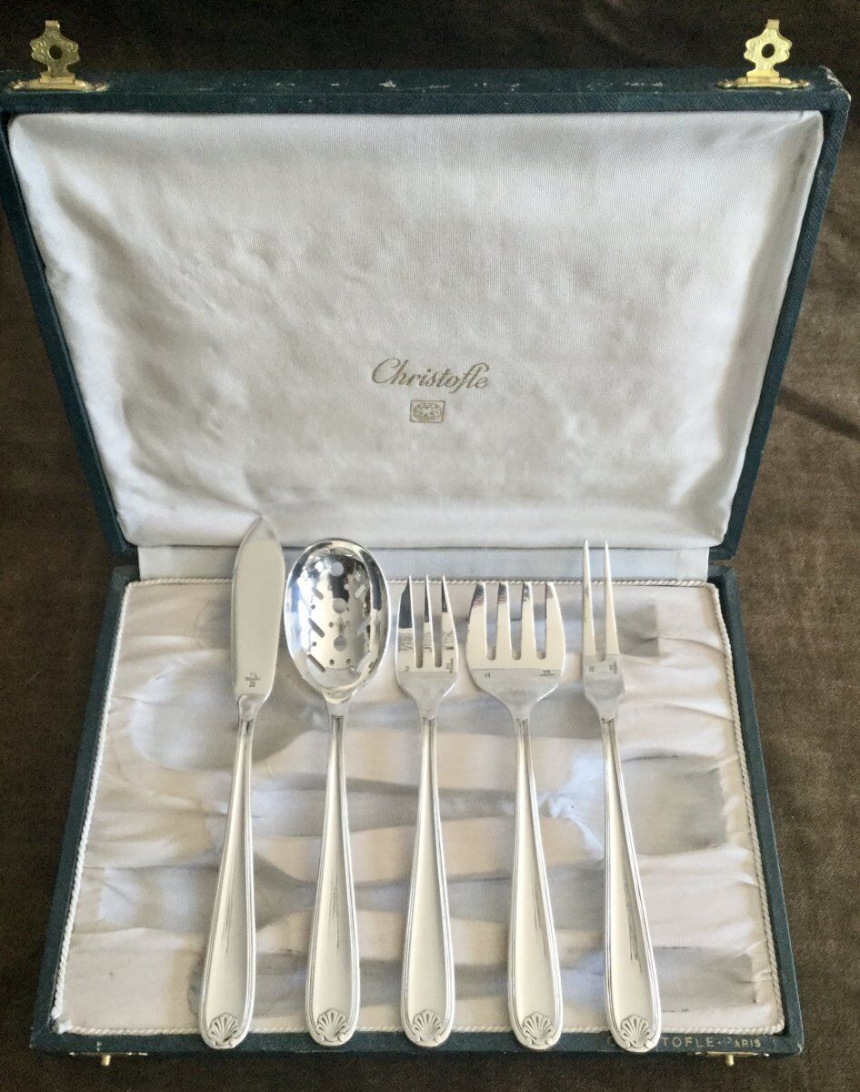 Service at mignardises 5 pieces Christofle berain