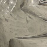 Crystal dish signed Daume
