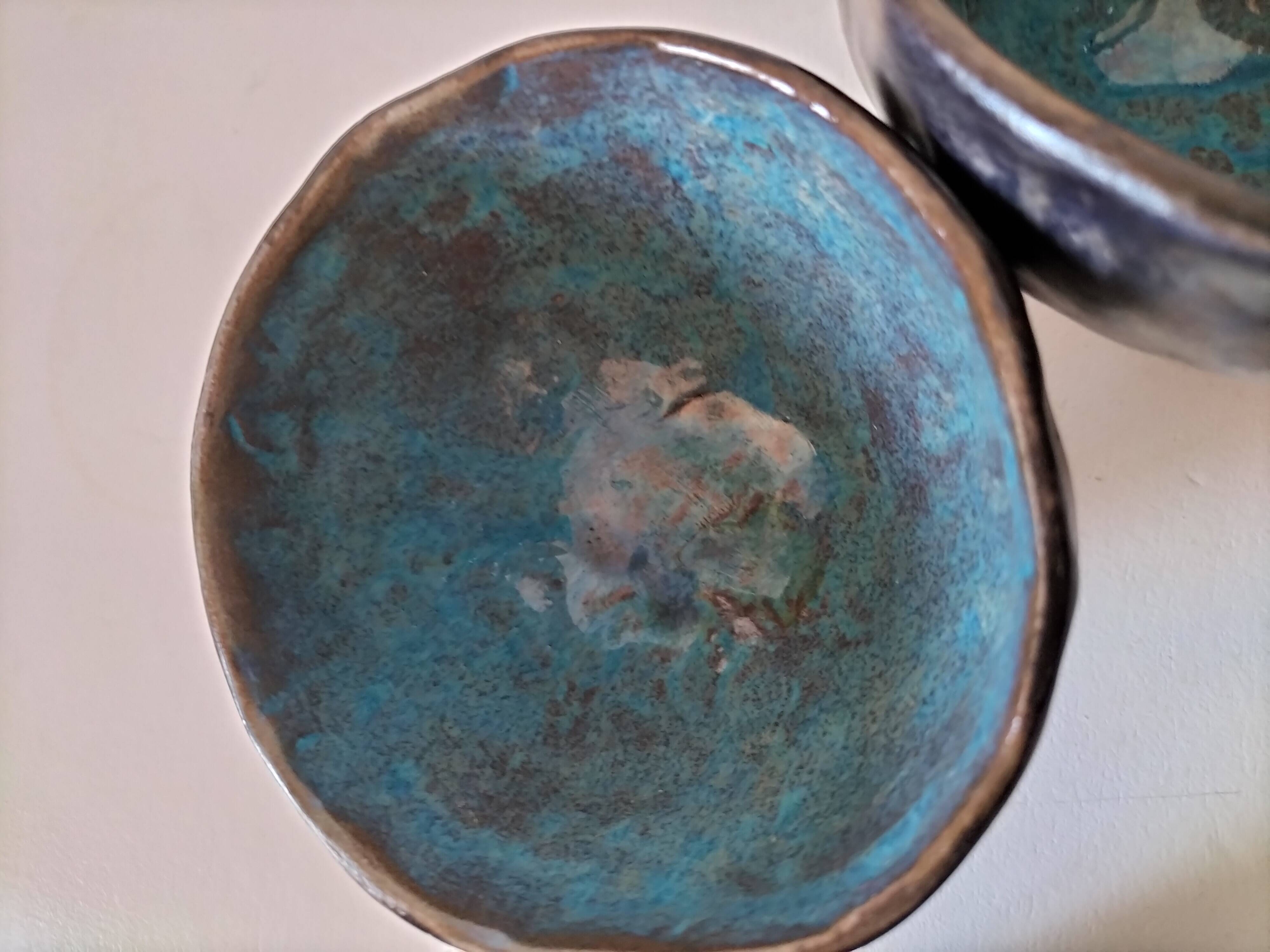 Set of 3 handmade ceramic bowls