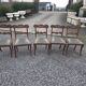 Chaises en acajou style Régence x 5