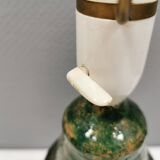 Large table lamp in glazed earthenware.