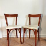 Pair of Baumann bistro chairs