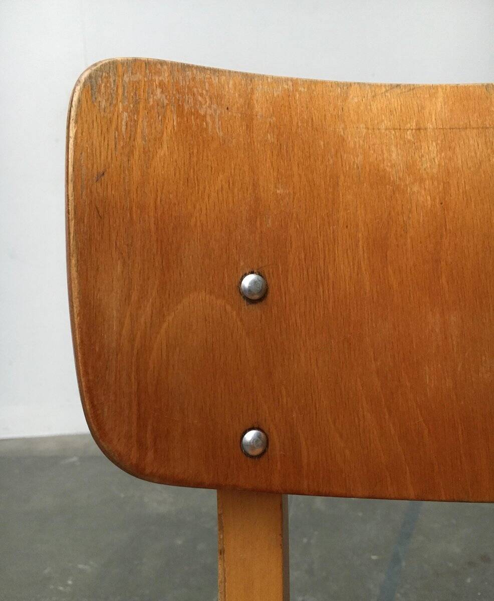 Mid-century German wooden swivel chair for children by Casala