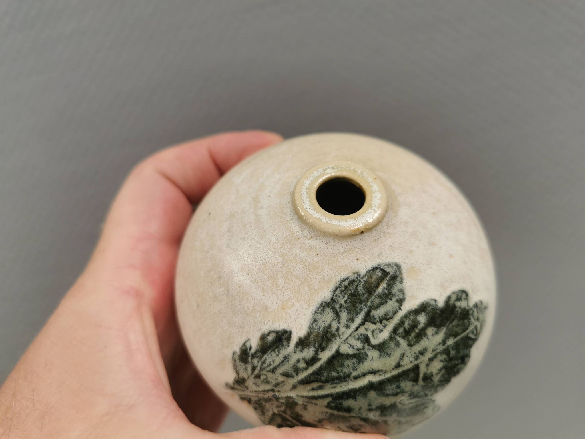 Miniature vase by Leif Holm, made in his own workshop in Errindlev 1970s