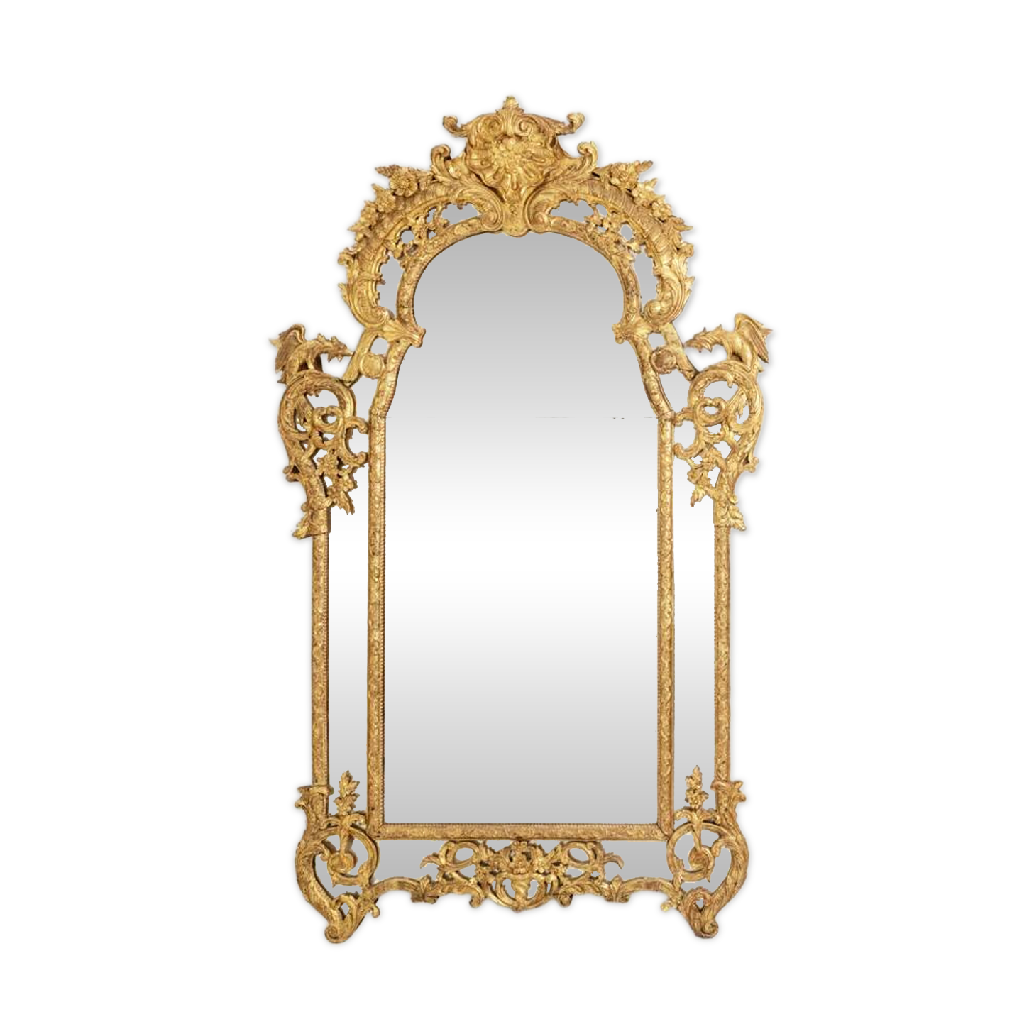 Mayfair. Large Regency-style glazing bead mirror. 20th century.