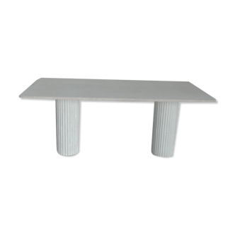 Olympia rectangular dining table - 150x90 - natural travertine