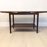 Danish extendable serving cart in palissander midcentury 1960s