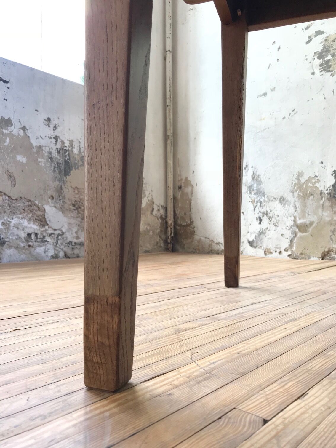 Farm table in raw wood