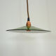 Hanging enamelled sheet plate old green flat, industrial, factory, workshop, garage