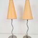 Lampes de table vintage Squiggle Antimon Zigzag d'Ikea, années 1990, ensemble de 2