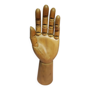 main articulée en bois