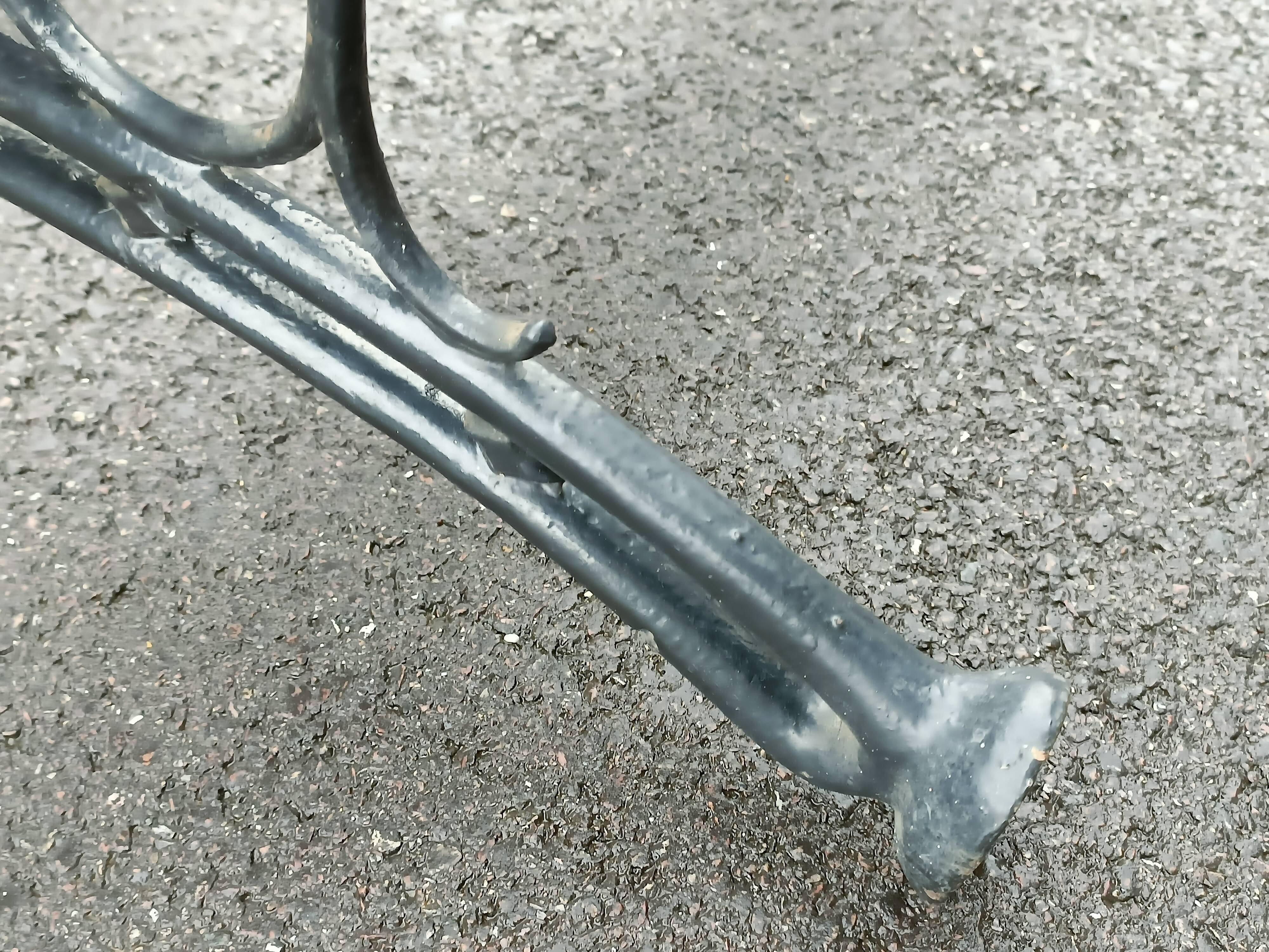Old garden bench cast iron legs