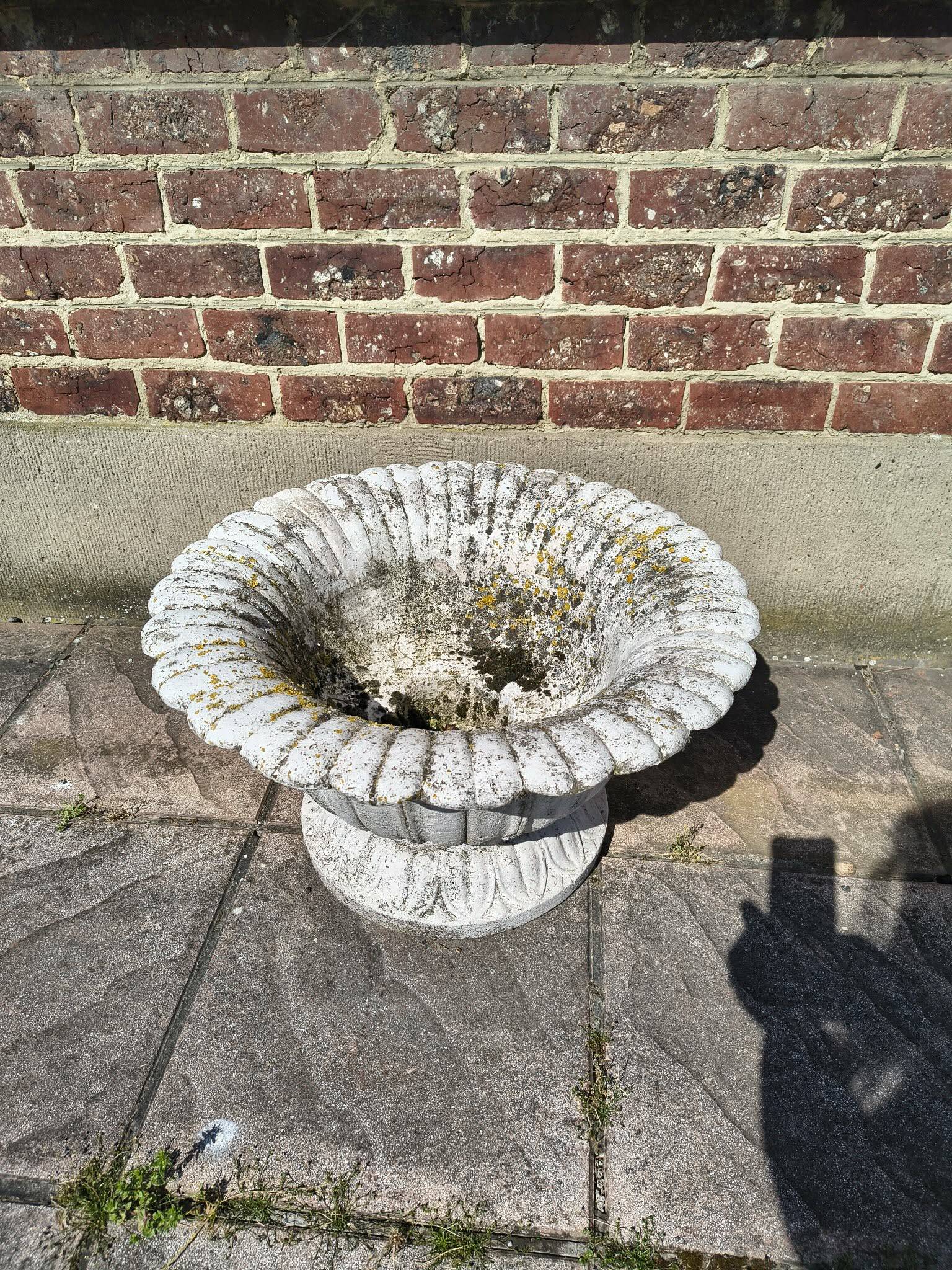 Ensemble de 2 pots à fleurs en beton