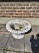Set of 2 concrete flower pots