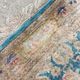 Kerman runner carpet in antique silk, hand-knotted from the 1940s.